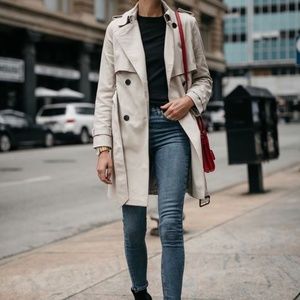 Club Monaco light beige trench coat